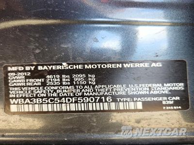 Zdjęcie 12 z 12 samochodu: 2013 BMW 328 XI SULEV VIN:WBA3B5C54DF590716 - miniatura