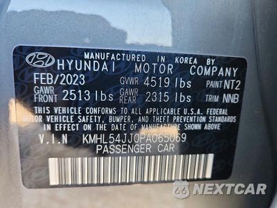 Zdjęcie 13 z 13 samochodu: 2023 HYUNDAI SONATA HYBRID LIMITED VIN:KMHL54JJ0PA065069 - miniatura