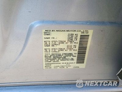 Zdjęcie 13 z 13 samochodu: 2010 NISSAN FRONTIER SE V6 VIN:1N6AD0ER4AC449307 - miniatura