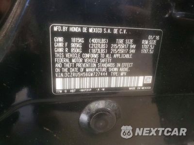 Zdjęcie 12 z 12 samochodu: 2016 HONDA HR-V EX VIN:3CZRU5H56GM727444 - miniatura