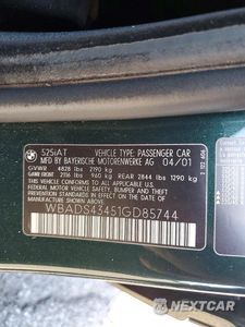 Zdjęcie 12 z 12 samochodu: 2001 BMW 525 IT AUTOMATIC VIN:WBADS43451GD85744 - miniatura
