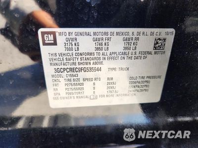 Zdjęcie 13 z 13 samochodu: 2015 CHEVROLET SILVERADO C1500 LT VIN:3GCPCREC9FG535944 - miniatura