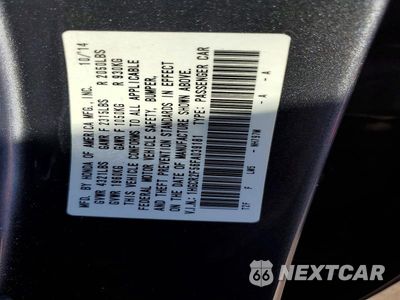 Zdjęcie 12 z 12 samochodu: 2015 HONDA ACCORD SPORT VIN:1HGCR2F56FA039181 - miniatura