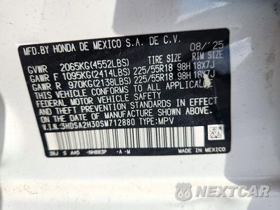 Zdjęcie 13 z 13 samochodu: 2025 ACURA ADX VIN:3HDSA2H30SM712880 - miniatura