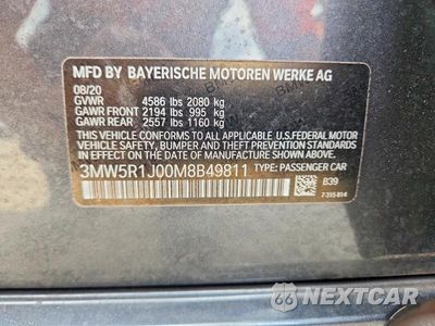 Zdjęcie 12 z 12 samochodu: 2021 BMW 330I VIN:3MW5R1J00M8B49811 - miniatura