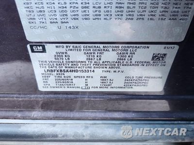 Zdjęcie 13 z 13 samochodu: 2017 BUICK ENVISION ESSENCE VIN:LRBFXBSA4HD153314 - miniatura