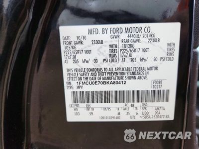 Zdjęcie 13 z 13 samochodu: 2011 FORD ESCAPE LIMITED VIN:1FMCU0E70BKA80412 - miniatura