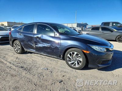 Czwarte zdjęcie samochodu z boku: 2018 HONDA CIVIC EX VIN:19XFC2F71JE012054 - miniatura