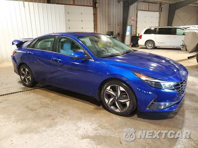 Czwarte zdjęcie samochodu z boku: 2022 HYUNDAI ELANTRA LIMITED VIN:5NPLP4AG8NH076393 - miniatura