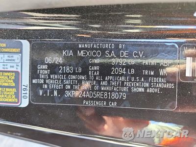 Zdjęcie 13 z 13 samochodu: 2024 KIA FORTE LXS VIN:3KPF24AD5RE818079 - miniatura