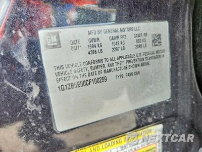 Zdjęcie 13 z 13 samochodu: 2012 CHEVROLET MALIBU LS VIN:1G1ZB5E00CF100259 - miniatura