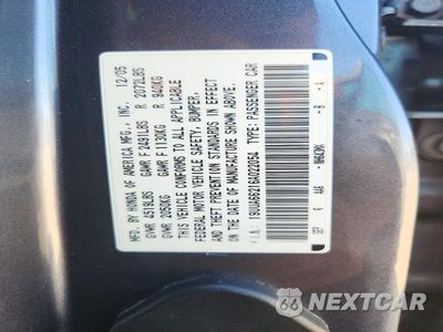 Zdjęcie 12 z 12 samochodu: 2006 ACURA 3.2TL VIN:19UUA66216A022054 - miniatura
