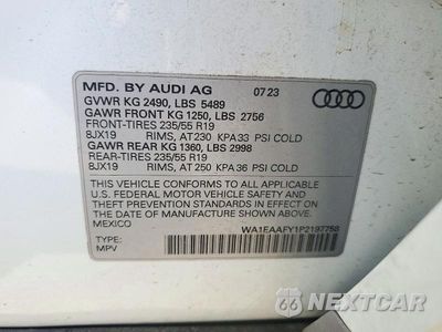Zdjęcie 14 z 14 samochodu: 2023 AUDI Q5 PREMIUM PLUS 45 VIN:WA1EAAFY1P2197758 - miniatura