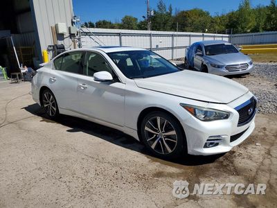 Czwarte zdjęcie samochodu z boku: 2015 INFINITI Q50 PREMIUM VIN:JN1BV7AR5FM403492 - miniatura