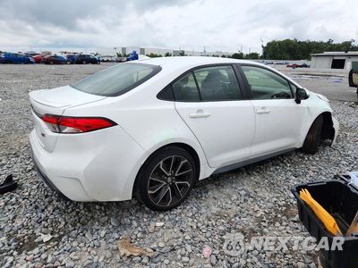 Trzecie zdjęcie samochodu z tyłu: 2020 TOYOTA COROLLA SE VIN:JTDS4RCE6LJ051719 - miniatura