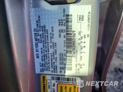 Zdjęcie 12 z 12 samochodu: 2019 FORD FUSION SEL VIN:3FA6P0CD9KR219679 - miniatura