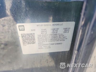 Zdjęcie 12 z 12 samochodu: 2022 CHEVROLET MALIBU LT VIN:1G1ZD5STXNF108803 - miniatura