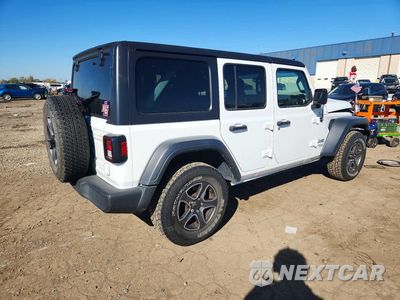 Trzecie zdjęcie samochodu z tyłu: 2018 JEEP WRANGLER UNLIMITED SPORT VIN:1C4HJXDGXJW292786 - miniatura