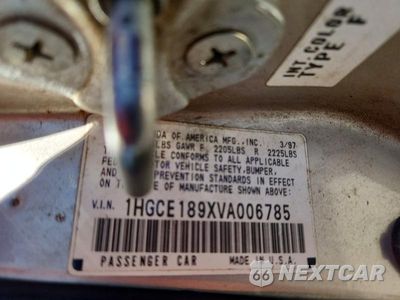 Zdjęcie 13 z 13 samochodu: 1997 HONDA ACCORD EX VIN:1HGCE189XVA006785 - miniatura