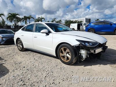 Czwarte zdjęcie samochodu z boku: 2021 HYUNDAI SONATA SE VIN:5NPEG4JA8MH108634 - miniatura