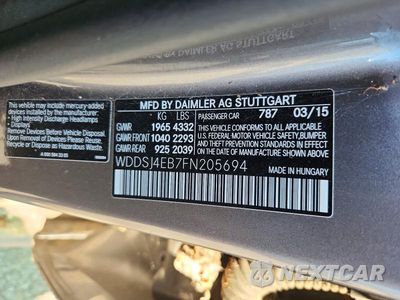 Zdjęcie 12 z 12 samochodu: 2015 MERCEDES-BENZ CLA 250 VIN:WDDSJ4EB7FN205694 - miniatura