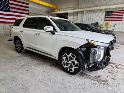 Czwarte zdjęcie samochodu z boku: 2021 HYUNDAI PALISADE CALLIGRAPHY VIN:KM8R74HE9MU319563 - miniatura