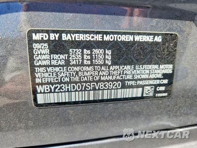 Zdjęcie 13 z 13 samochodu: 2025 BMW I4 EDRIVE 40 VIN:WBY23HD07SFV83920 - miniatura