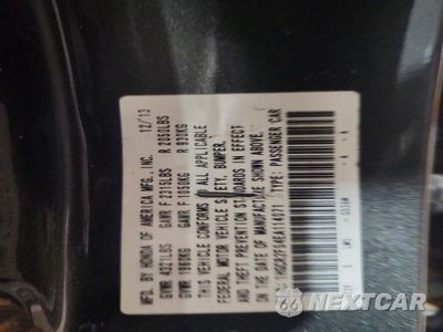 Zdjęcie 13 z 13 samochodu: 2014 HONDA ACCORD SPORT VIN:1HGCR2F54EA114071 - miniatura
