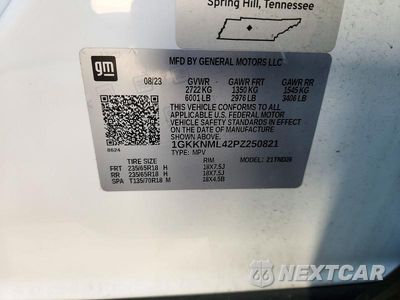 Zdjęcie 13 z 13 samochodu: 2023 GMC ACADIA SLT VIN:1GKKNML42PZ250821 - miniatura