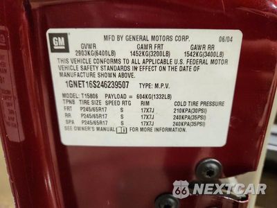 Zdjęcie 14 z 14 samochodu: 2004 CHEVROLET TRAILBLAZER EXT LS VIN:1GNET16S246239507 - miniatura