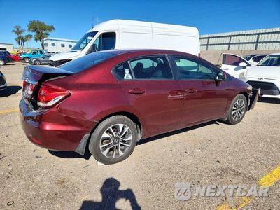 Trzecie zdjęcie samochodu z tyłu: 2013 HONDA CIVIC EX VIN:19XFB2F83DE091730 - miniatura