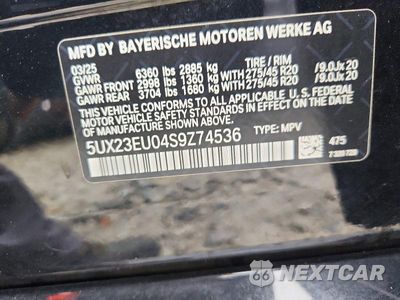 Zdjęcie 14 z 14 samochodu: 2025 BMW X5 XDRIVE40I VIN:5UX23EU04S9Z74536 - miniatura