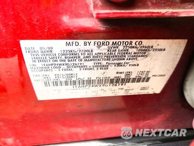 Zdjęcie 13 z 13 samochodu: 2009 FORD TAURUS SEL VIN:1FAHP24WX9G126191 - miniatura