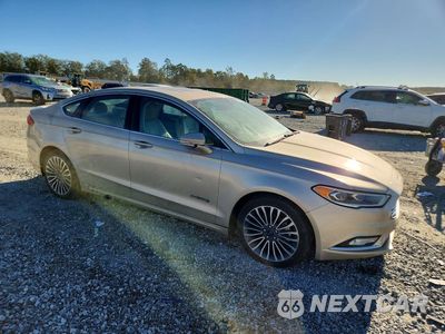Czwarte zdjęcie samochodu z boku: 2018 FORD FUSION TITANIUM/PLATINUM HEV VIN:3FA6P0RU8JR197177 - miniatura