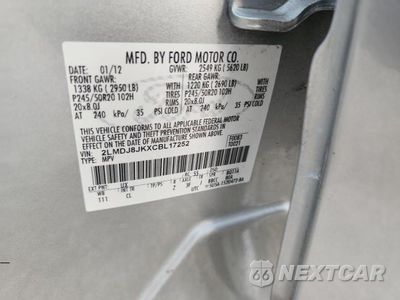 Zdjęcie 13 z 13 samochodu: 2012 LINCOLN MKX VIN:2LMDJ8JKXCBL17252 - miniatura