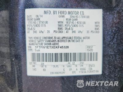 Zdjęcie 12 z 12 samochodu: 2014 FORD F150 SUPERCREW VIN:1FTFW1ETXEKF45328 - miniatura