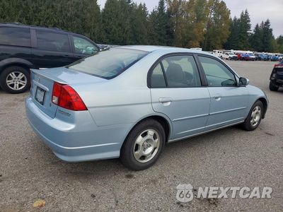 Trzecie zdjęcie samochodu z tyłu: 2005 HONDA CIVIC HYBRID VIN:JHMES96665S016732 - miniatura