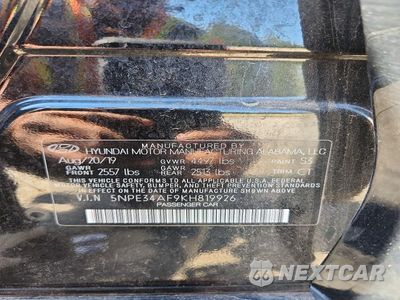 Zdjęcie 13 z 13 samochodu: 2019 HYUNDAI SONATA SEL VIN:5NPE34AF9KH819926 - miniatura