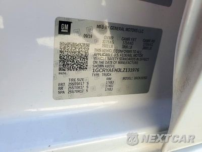 Zdjęcie 13 z 13 samochodu: 2020 CHEVROLET SILVERADO K1500 VIN:1GCRYAEH3LZ131976 - miniatura