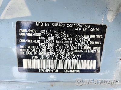 Zdjęcie 13 z 13 samochodu: 2019 SUBARU CROSSTREK LIMITED VIN:JF2GTANCXKH202977 - miniatura