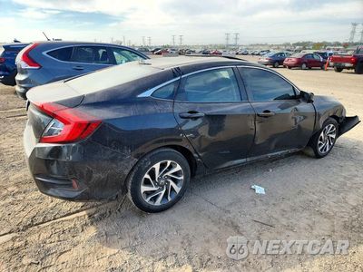 Trzecie zdjęcie samochodu z tyłu: 2018 HONDA CIVIC EX VIN:19XFC2F78JE003142 - miniatura