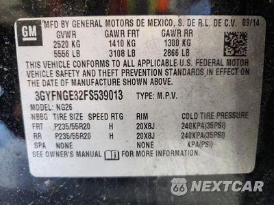 Zdjęcie 13 z 13 samochodu: 2015 CADILLAC SRX PREMIUM COLLECTION VIN:3GYFNGE32FS539013 - miniatura