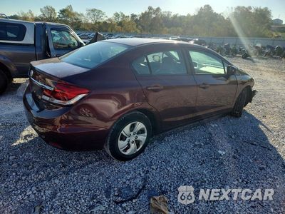 Trzecie zdjęcie samochodu z tyłu: 2013 HONDA CIVIC LX VIN:19XFB2F54DE024088 - miniatura