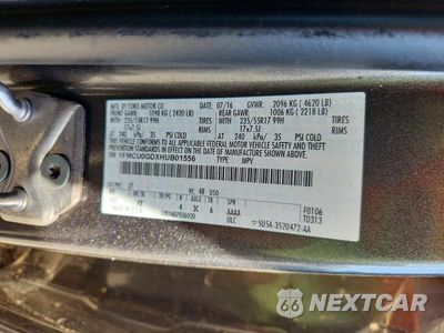 Zdjęcie 12 z 12 samochodu: 2017 FORD ESCAPE SE VIN:1FMCU0GDXHUB01556 - miniatura