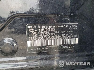 Zdjęcie 13 z 13 samochodu: 2017 MITSUBISHI OUTLANDER SPORT ES VIN:JA4AR3AU3HZ021505 - miniatura