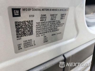 Zdjęcie 12 z 12 samochodu: 2020 CHEVROLET EQUINOX LS VIN:3GNAXHEV7LS512412 - miniatura