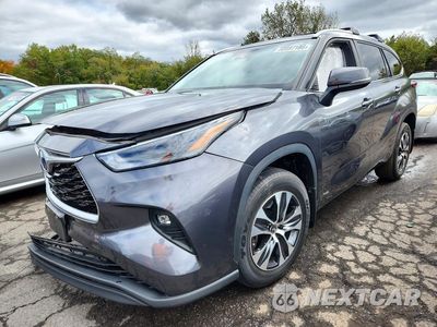2023 TOYOTA HIGHLANDER HYBRID XLE 5TDKBRCH5PS565408 - główne zdjęcie licytacji z USA - miniatura