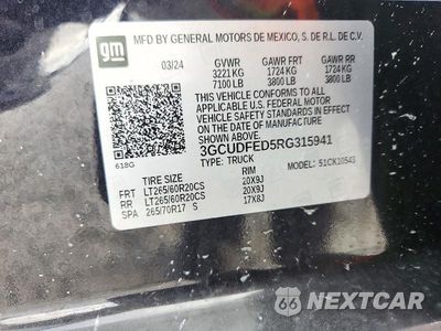 Zdjęcie 13 z 13 samochodu: 2024 CHEVROLET SILVERADO K1500 LT TRAIL BOSS VIN:3GCUDFED5RG315941 - miniatura