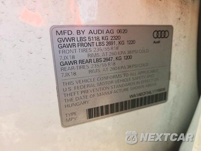 Zdjęcie 13 z 13 samochodu: 2020 AUDI Q3 PREMIUM VIN:WA1AECF34L1116836 - miniatura