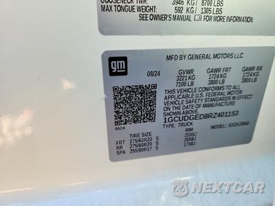 Zdjęcie 12 z 12 samochodu: 2024 CHEVROLET SILVERADO K1500 LTZ VIN:1GCUDGED8RZ401153 - miniatura